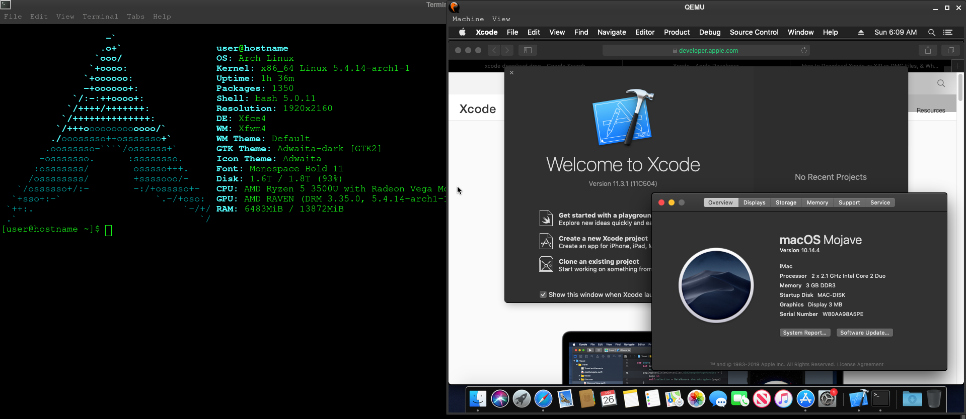 install linux for mac
